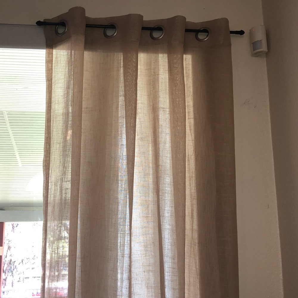 Two panels of 84” Curtains